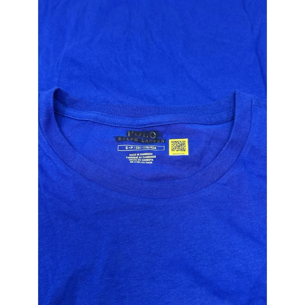 NEW Polo Ralph Lauren Men's T-Shirt Sz S Crew Neck Short Sleeve Blue Y8